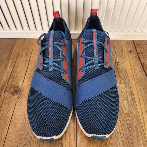 Under Armour Threadborne Shift Sneakers Mens Sz 12 Navy Blue Knit Training Shoes main image 7